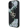 Etui Guess Grained Roses Big 4G logo do  iPhone 16 czarny